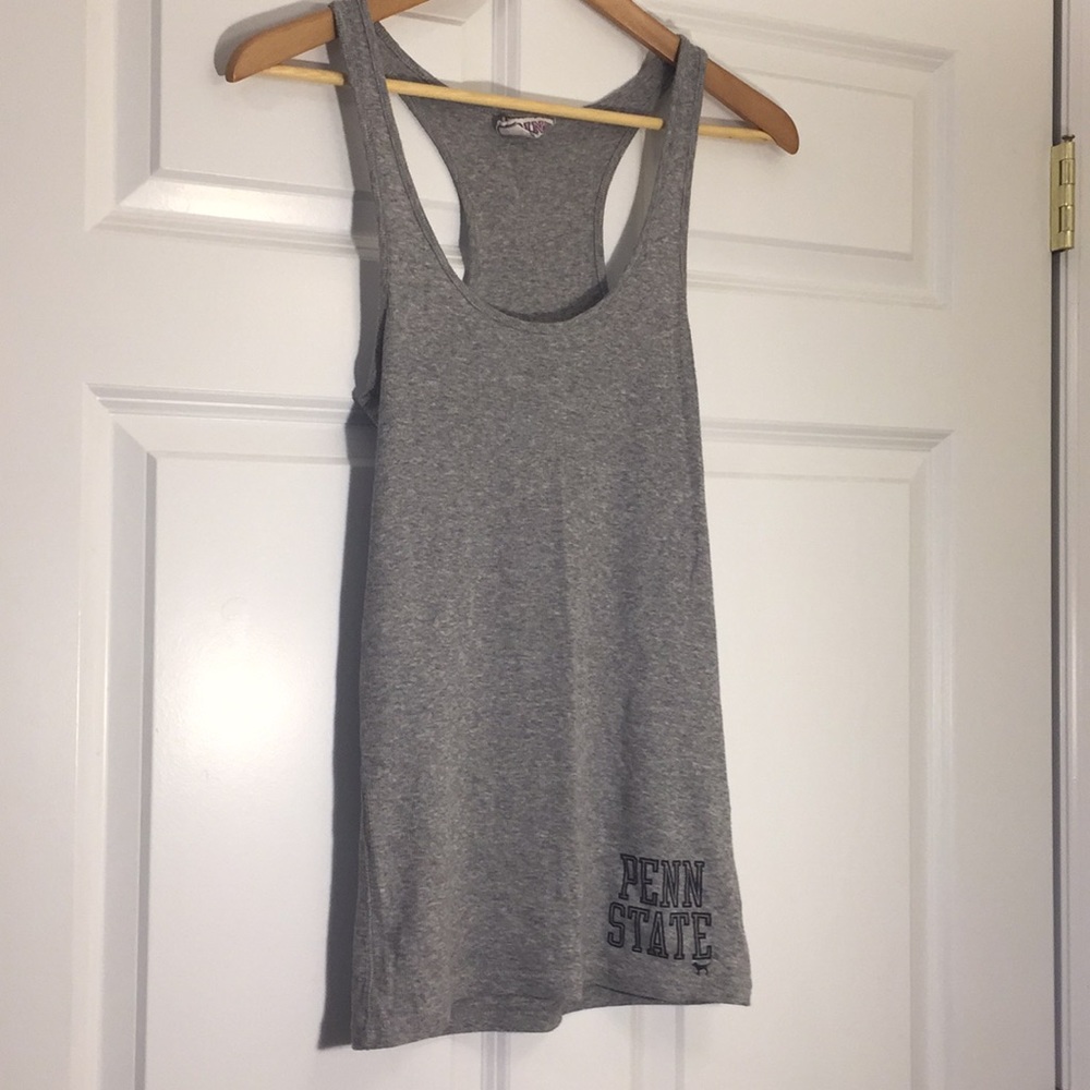 Victoria’s Secret PINK Large Gray Penn State Tank